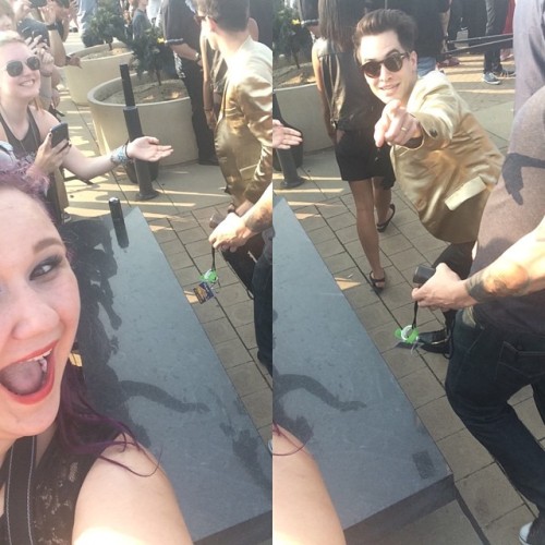 glowwofthecities:time_to_dance_dance: @brendonurie jumped in my selfie!