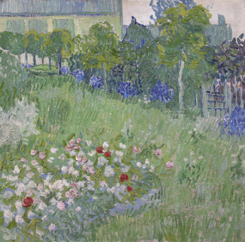 goodreadss:Daubigny’s Garden- Vincent van Gogh , 1890 Still Life with Irises by Vincent van Gogh