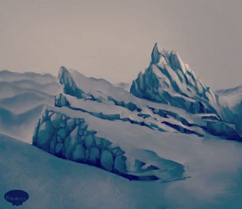 Environment WIP. Experimenting with my process in procreate . . . #environment #enviromentart #envir