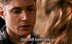 hellomynameisdean:  The only time we’ve ever heard Dean say ‘I love you’ to