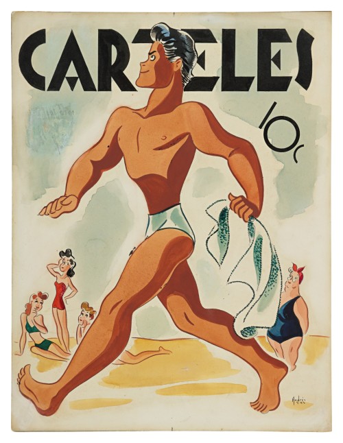beyond-the-pale:Andrés García Benítez, Illustration for the cover of Carteles, Havana, 1943