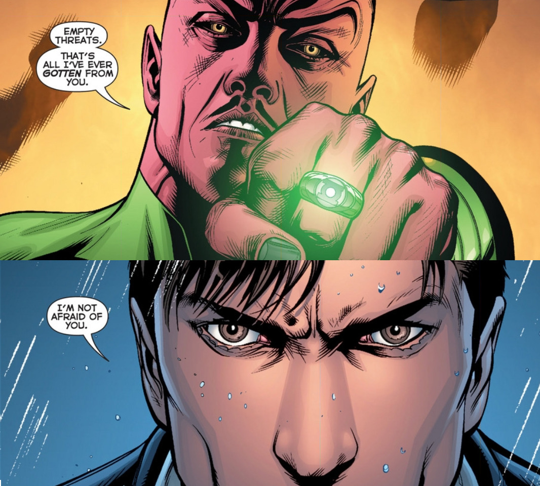 khazadspoon:  Empty Threats A Hal/Sinestro mix - “Empty threats. That’s all I’ve
