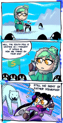 setzeri:  This time the theme of EU Splatfest was North Pole vs. South Pole.The search continues. 