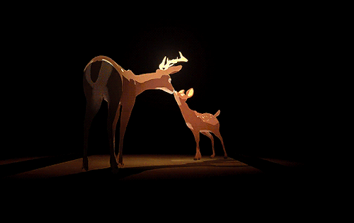 marywhitney:A Deer and Fawn must embark on a journey through an abandoned world of the unknown to ge