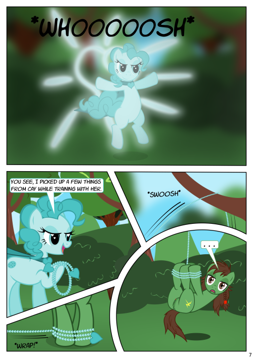 cayennesdungeon: @tangymod: Another part of a commission for @doubleclickthepony, featuring @2mahnas from the Devil May Caw series. I actually went and redid part of it it halfway to include Shipomancer Bluh shenanigans. Kinda had a lot of fun with this