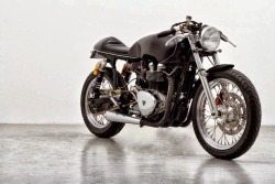 combustible-contraptions:  Triumph Cafe Racer | Triumph Bonneville | Supacustom 