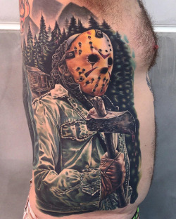 tattooideas123:  Jason Voorhees Bloody Axehttp://tattooideas247.com/jason-axe/