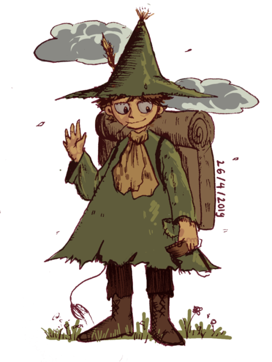 thegrassduck11:   Snufkin from Moominvalley!!  