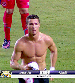 Cristiano Ronaldo shirtless at every World Cup stadium — in one GIF 