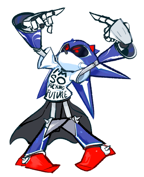 Drawing Neo Metal Sonic 