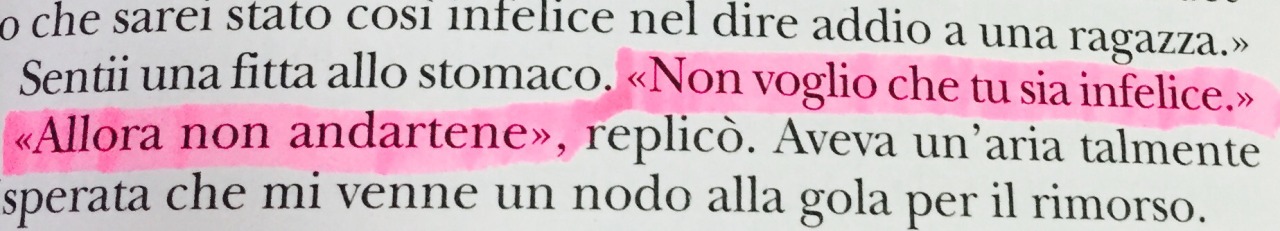 conlaguerranegliocchi:  tieniduropiccolasoldatessablr:  «Non voglio che tu sia infelice»