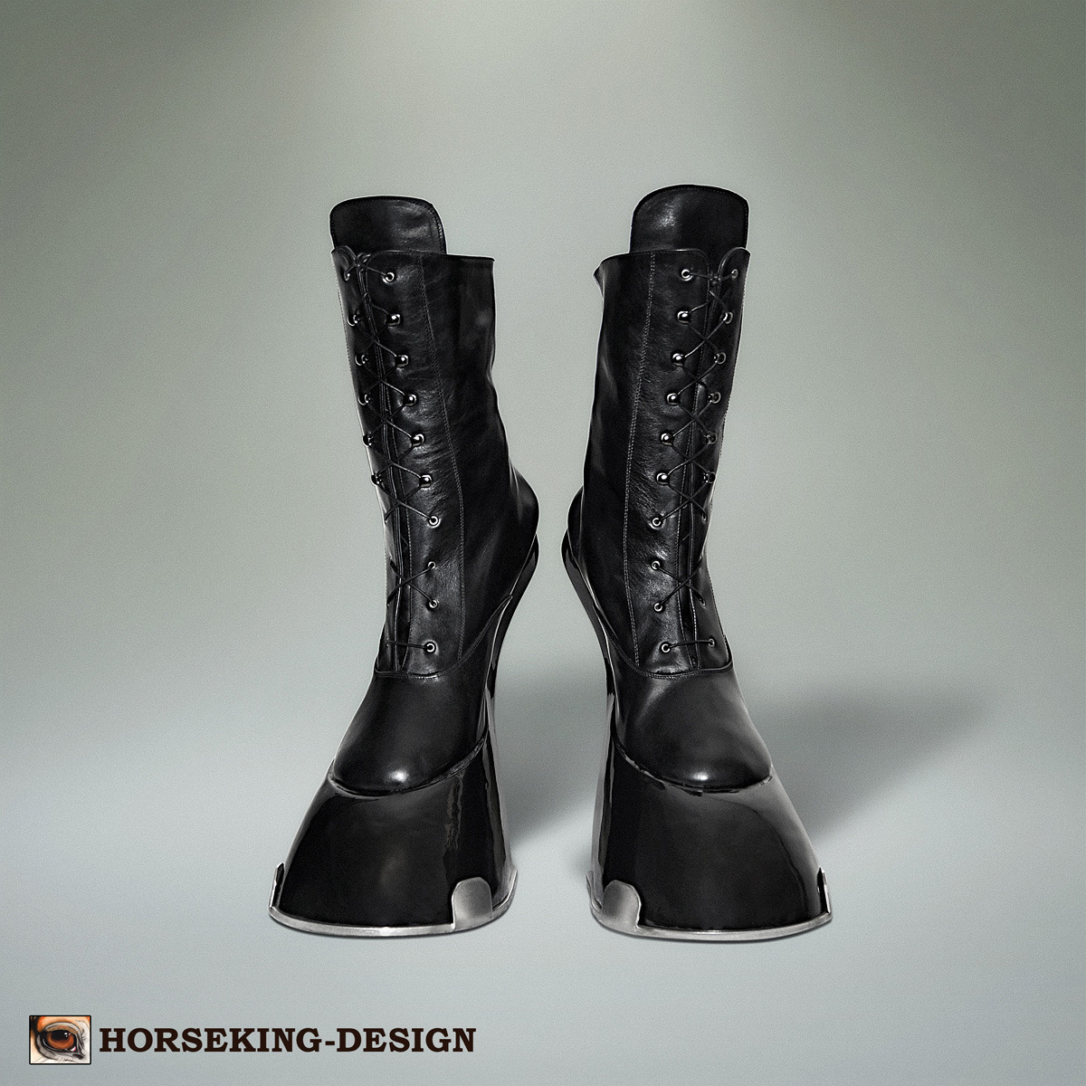 HORSEKING DESIGN — Draft horse boots with shiny surface