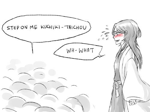 hashtagartistlife:  I drew the state of the fandom rn  Bonus: I hope ‘step on me kuchiki-taichou’ becomes a meme in the Seireitei  