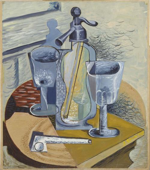 Still Life with Siphon   -   Benjamin Palencia, 1993Spanish,  1894-1980 Oil on paper glued to plywoo