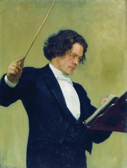 artist-repin: Portrait of the Composer Anton Rubinstein, 1887, Ilya Repin