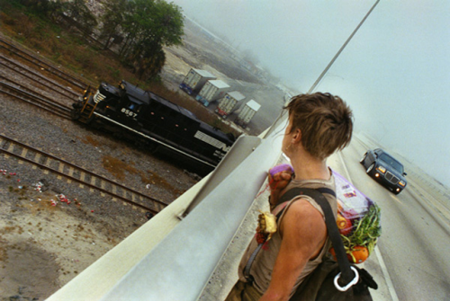 rishu-jpn:  A Period of Juvenile Prosperity - Mike Brodie 10 years. 80,000 km travel distance.46 states. 170 Freight train.Encounter with countless fellow. 