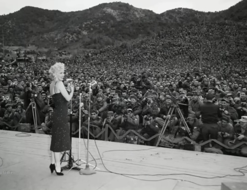 Marilyn Monroe in Korea, Feb.1954