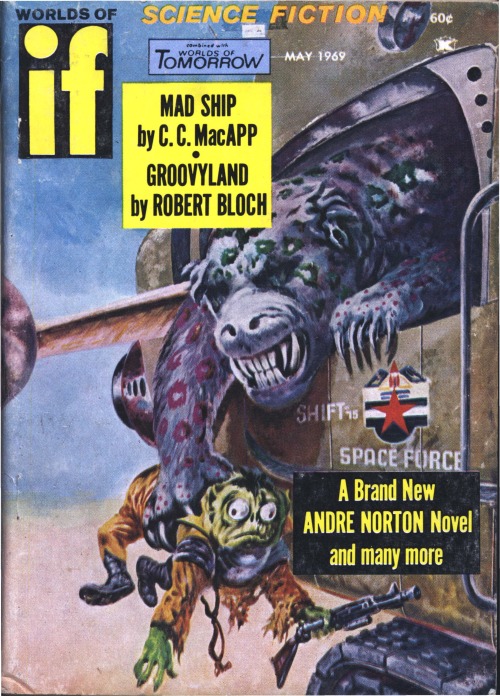 scificovers: If vol 19 no 5, May 1969. Cover by Johnny Bruck illustrating “Groovyland” by Robert Blo