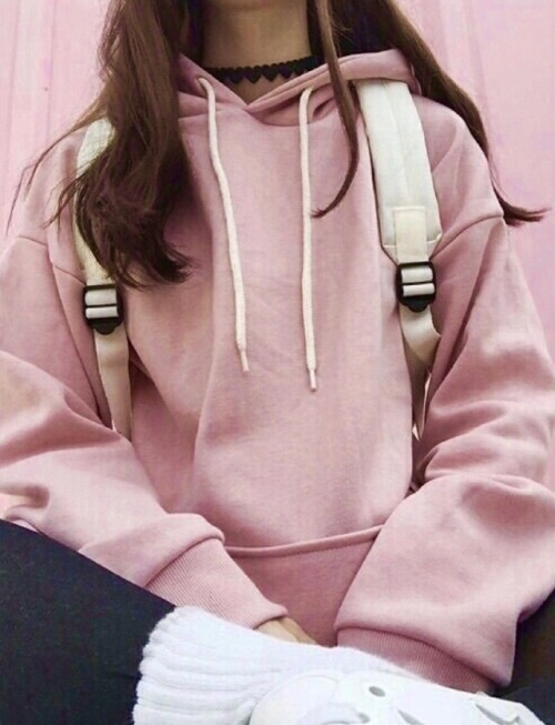 pink sweatshirt