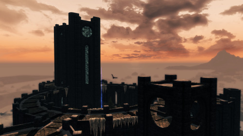 adventuresintamriel:  the college of winterhold at dusk 