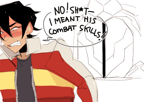 sakuraplumskyes:  runmonsterun:  The Paladins discuss the source of Shiro’s “coolness.”   @goddessoftheworld look at them