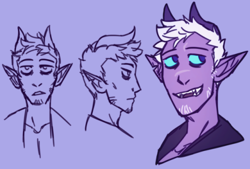 i made another tiefling and hes so fucking purble