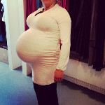 pretendingpregnant:  Am i looking bigger in this white #dress ? Or is my #pregnant #belly just huge ? #justasking  http://t.co/C8Bsh56RgG See my profile on http://ift.tt/1aO1XRS