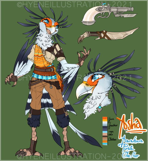 second D&amp;D adoptable:Asha the Secretary bird Aarakocra!she’s 65€ by paypal only &