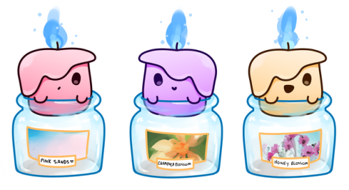 lexissketches:Yankee Candle x Litwick variations bc yeah?????