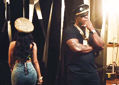 minajmood:  Nicki Minaj, DJ Khaled &amp; Busta Rhymes On The Set Of ‘Twerk