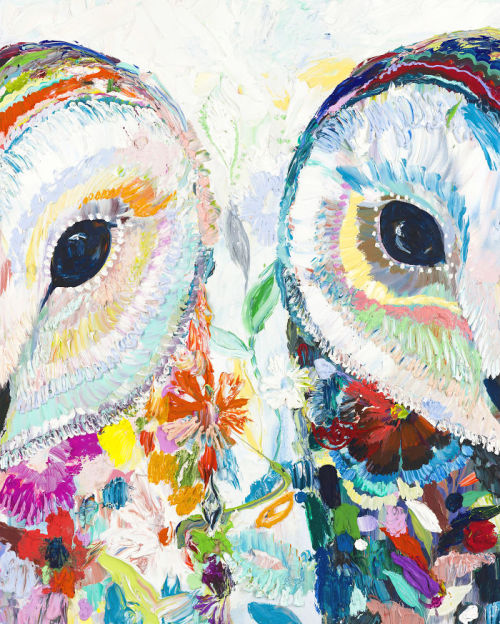 COLORFUL ANIMAL OIL PAINTINGS BY STARLA MICHELLE