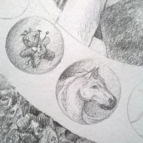 In the Springtime of His Voodoo, Horses, &amp; Blood Roses &hellip;. Details from my Boys fo
