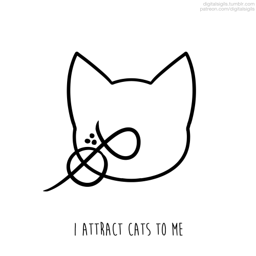 ‘i attract cats to me’requested by @ghostcats-random-hubworld