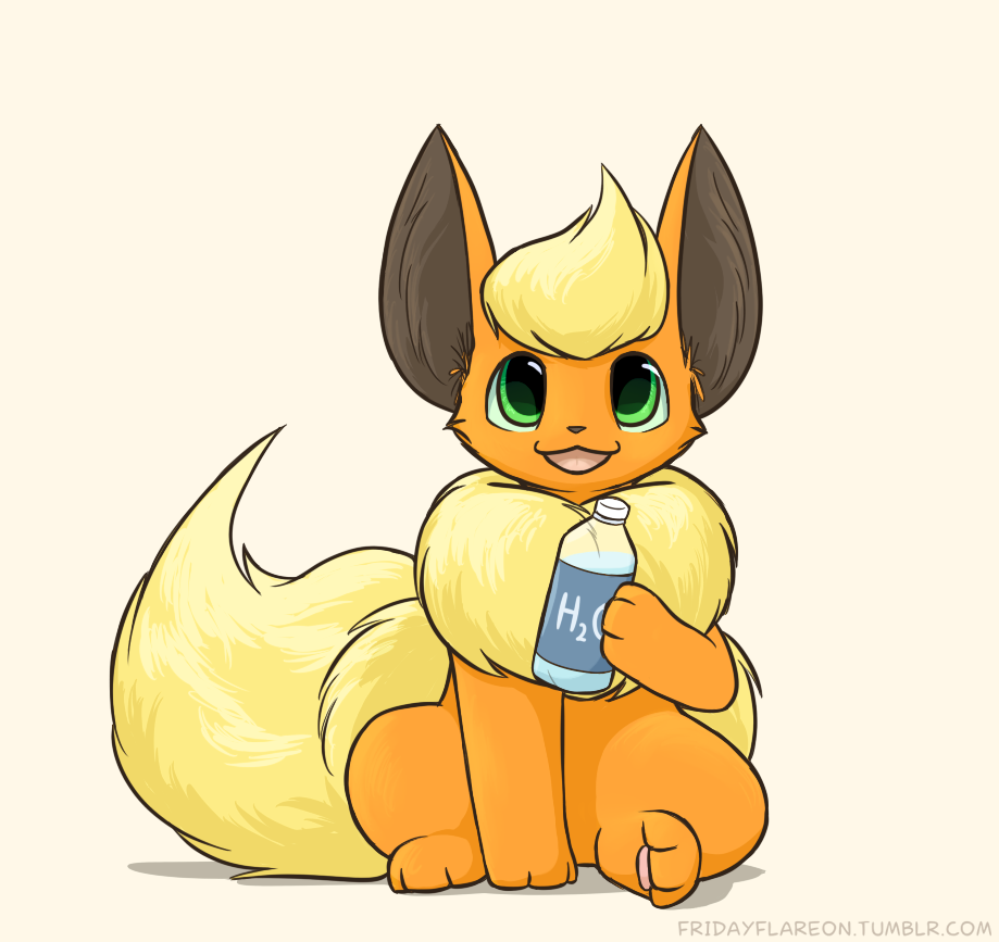 fridayflareon:gotta stay hydrated ^w^