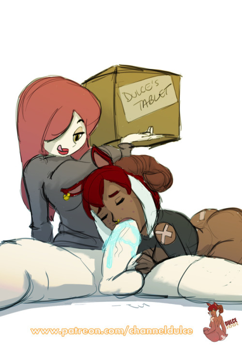 channeldulce: channeldulce:  Dulce Patreon Exclusive: Sketch Weds.!! Futa Parasoul caught word of Dulce needing a new Drawing Tablet after her old one kicked the bucket!! It  seems she is holding her new Tablet as ransom until Dulce finishes a special