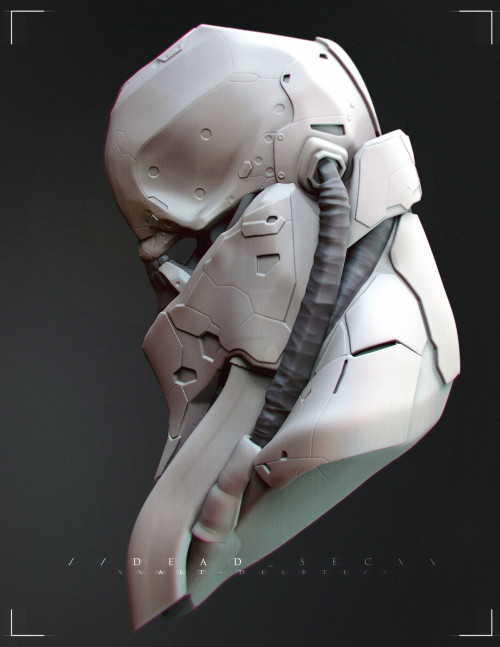 ArtStation - Sculpt - Practice 1, by Alexander FuhrMore robots here.