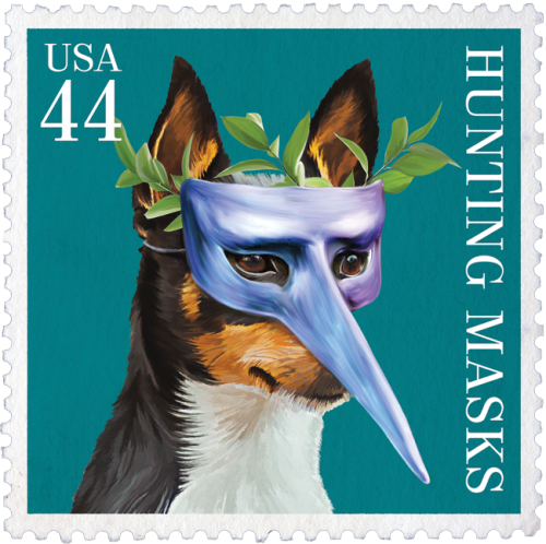 liartownusa:“Hunting Masks” United States Postage Stamps, 2014