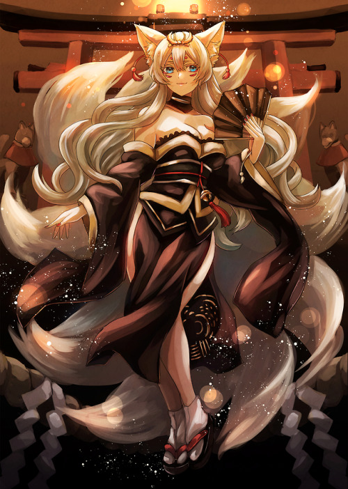 jan-hussar:九尾の狐娘