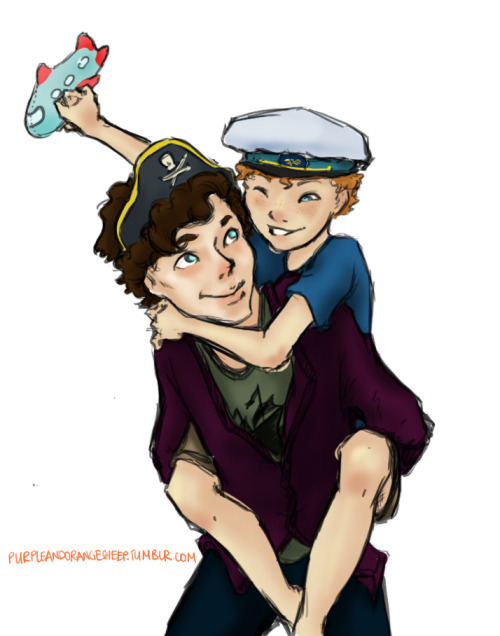 purpleandorangesheep: “I’ll be a pirate if you’ll be a pilot.” Remember how 