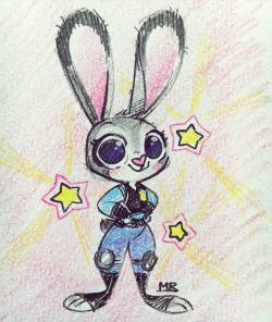 magicbunnyart:  #Zootopia was so cute, I loved it!! Here’s a little #judyhopps ! #doodle #fanart #sketchbook 