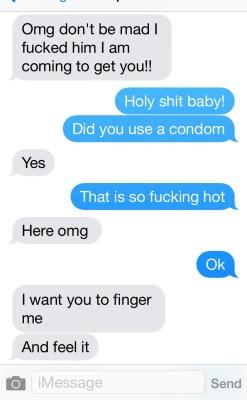 nawtyguy7:  Just got this text from my wife
