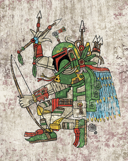 thehauntedrocket:Aztec Star Wars by Jorge adult photos