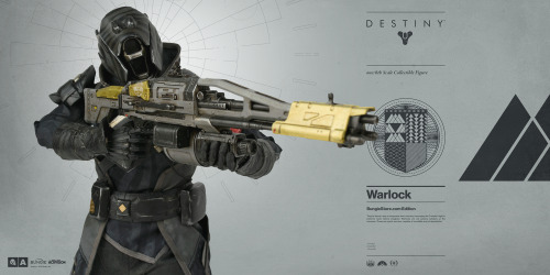 worldof3a:  Destiny Warlock Bungie Store Exclusive Edition available for pre-order now at BungieStore.com Bungie and 3A proudly announce the highly anticipated DESTINY WARLOCK  – the second figure in 3A’s 1/6th Scale Collectible Figure Series from