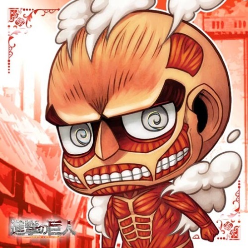 ureimiura:  Collosal Titan being all kawaii! >.<