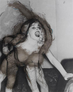 romantisme-pornographique:Arnulf Rainer, Spitzer Schrei, 1977.