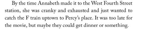 annabethchasy: *whispers* percy’s place is home for annabeth