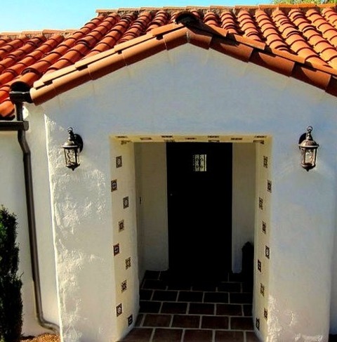 Roofing In Santa BarbaraIdeas For A Mid-sized, One-story, Mediterranean-style Stucco Home With A Clipped