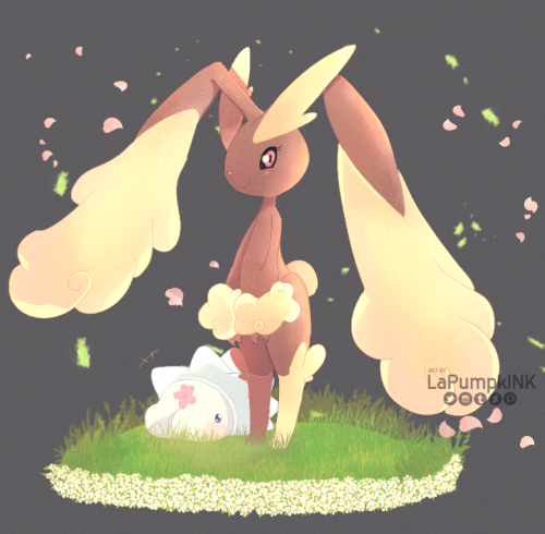 I see Lopunny as a big sister figure for Snom