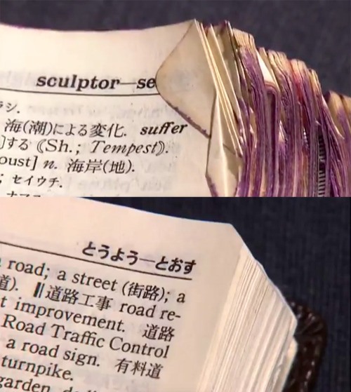 scaliefox:  xtremecaffeine:  itscolossal: Watch: Book Conservationist Nobuo Okano Repairs Tattered B