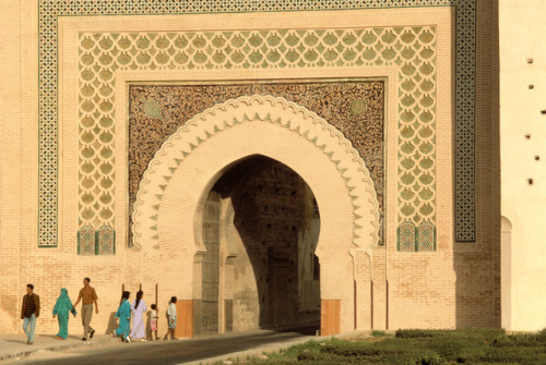 MOROCCO. Meknes. The Bab El Khemis Door. 1993.
